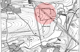 Mapa se stavbou silnice